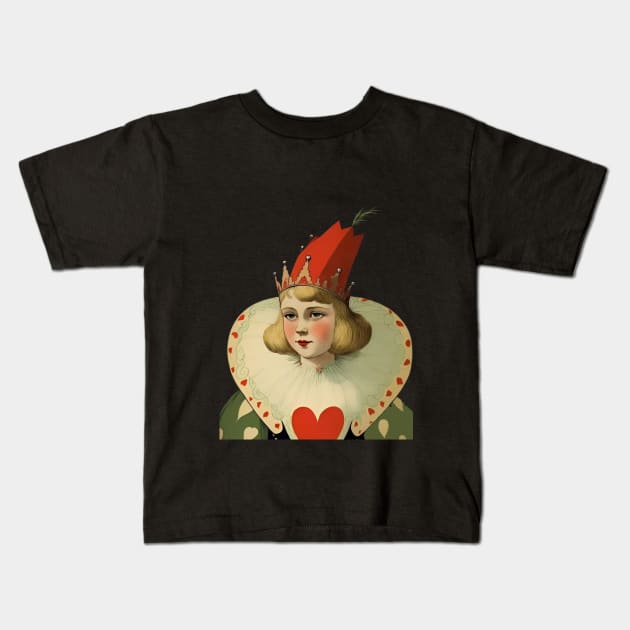 Valentine&#39;s Day - Queen of Heart Kids T-Shirt by CozyCanvas